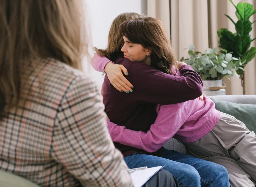 psychoterapeutka CBT podczas sesji z pacjentem